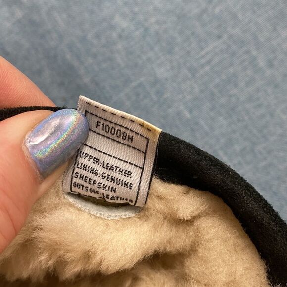 UGG men’s Scuff Fur-Lined Black Mule Slippers, size 11. - Picture 9 of 11